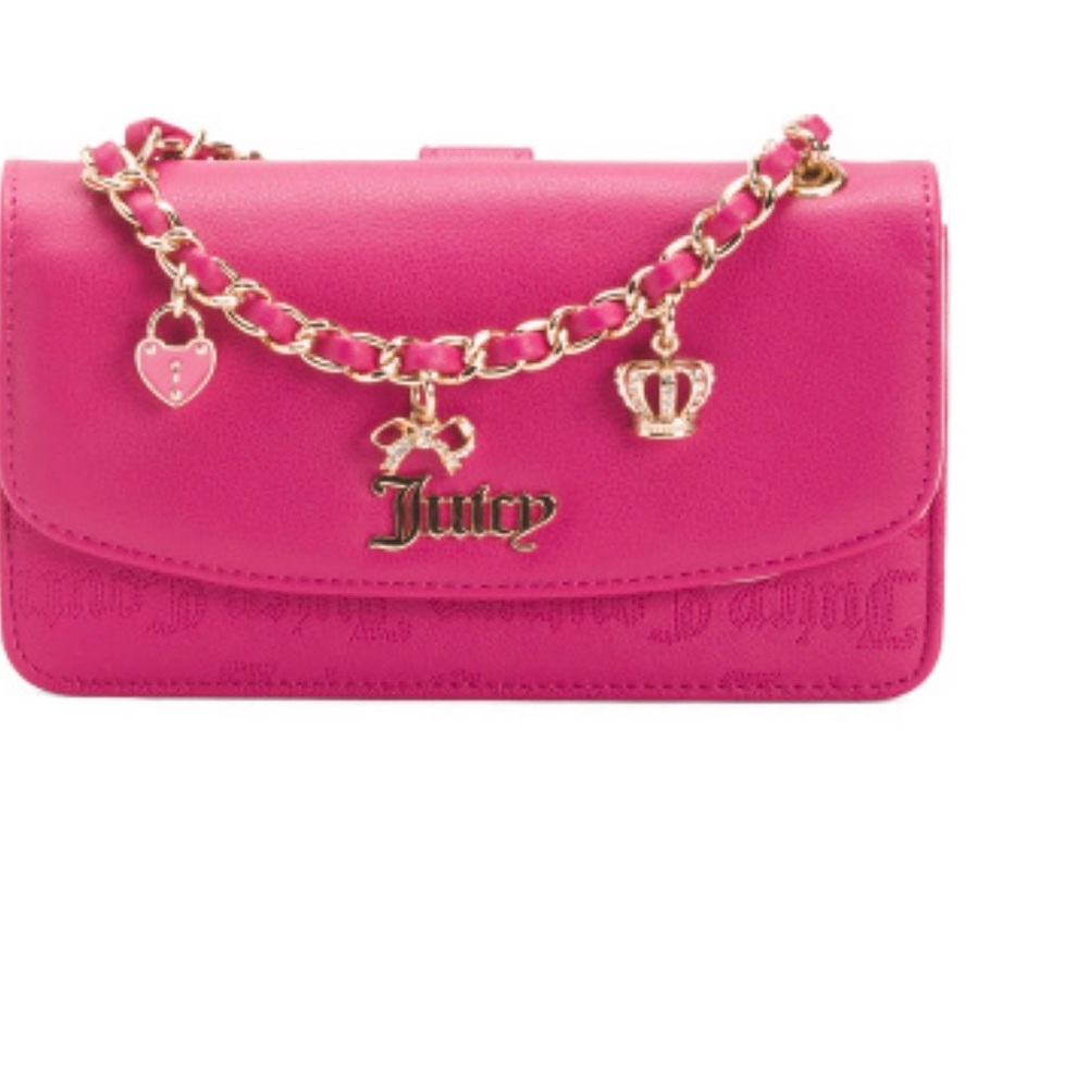 JUICY COUTURE
charm crossbody with pull out card case pouch NIB - Picture 2 of 5